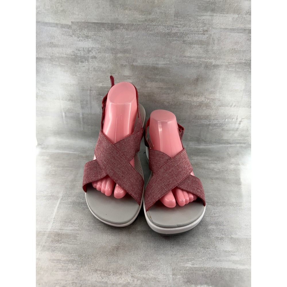 Clarks Cloudsteppers Arla Glison Women 10W Red Sport Sandals 261345875075